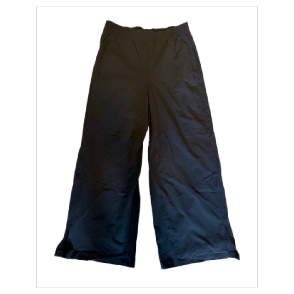 NWOT Black LULULEMON Wide-Leg Pants Size L (BB0212)